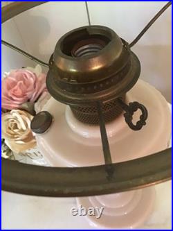 Vintage Pink Aladdin Lincoln Drape Oil Lamp