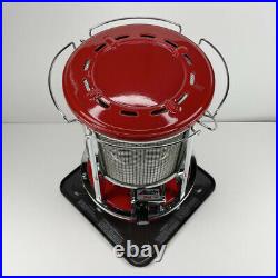 Vintage RARE Aladdin J180 PET Kerosene Red Space Heater Lamp Stove Gorgeous