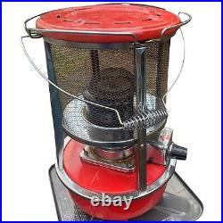 Vintage RARE Aladdin J180 PET Kerosene Red Space Heater Lamp With Original Box