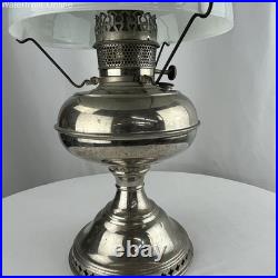 Vintage Rayo Kerosene Oil Lamp with White Aladdin Shade Manufactured 1896