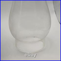 Vintage SR&Co Bright As Day Aladdin Brass Kerosene Lamp With Glass Chute