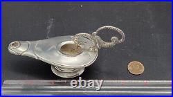 Vintage Solid Sterling Silver Aladdin Oil Lamp, 93 grams