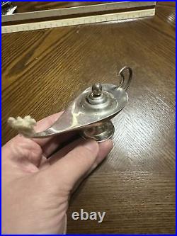 Vintage Sterling Silver Aladdin Lamp