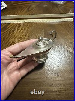 Vintage Sterling Silver Aladdin Lamp