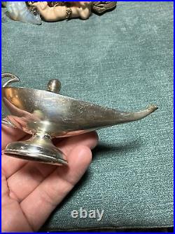 Vintage Sterling Silver Aladdin Lamp