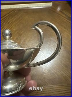 Vintage Sterling Silver Aladdin Lamp