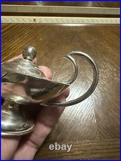 Vintage Sterling Silver Aladdin Lamp