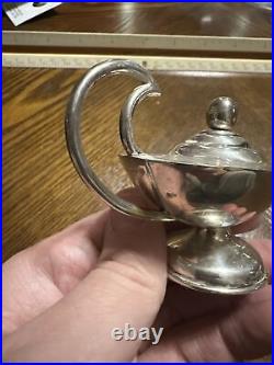 Vintage Sterling Silver Aladdin Lamp