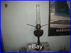 Vintage Super Aladdin Bakelite Kerosene oil lamp Made in England inc Chimney