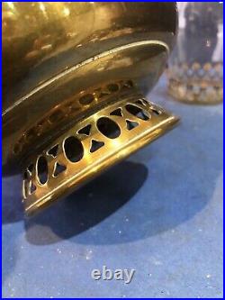 Vintage Super Aladdin Oil Lamp Brass Font and Burner Model 11 As Found