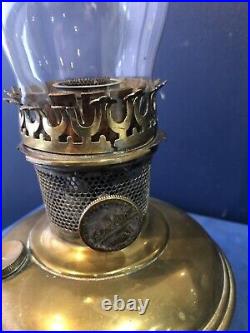 Vintage Super Aladdin Oil Lamp Brass Font and Burner Model 11 As Found