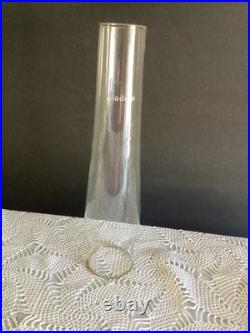 Vintage Washington Drape Clear Crystal Aladdin B53 GLOWS Font Burner & Chimney