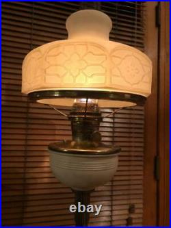 Vintage Working ALADDIN #21003 Floor Oil Lamp Model B Burner 60 H SHABBY CHIC
