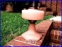 Vintage/antique Pink Aladdin Kerosene/ Oil Table Lamp See Now Buy Now