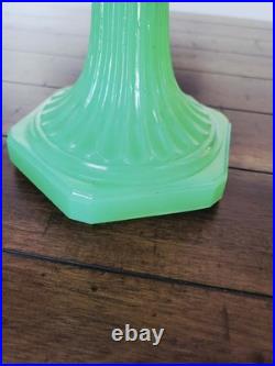 Vintage c. 1935 Aladdin Model B-111 Jadeite Apple Green Corinthian Oil Lamp