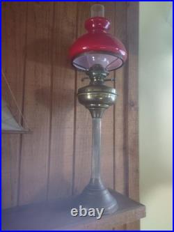 Vintage duplex kerosene banquet lamp