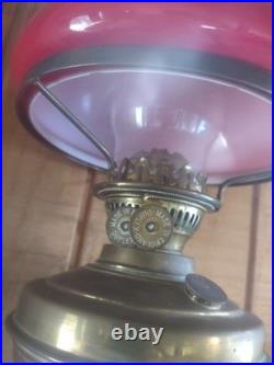 Vintage duplex kerosene banquet lamp