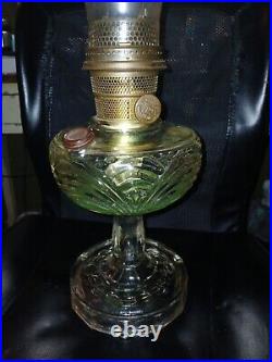 Vintage glass oil lamps