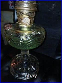 Vintage glass oil lamps