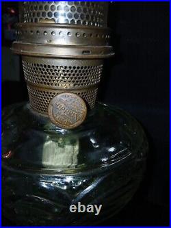 Vintage glass oil lamps