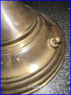 Vntage Aladdin Brass Lamp Converted Electric Cranberry Glass Shade 16 Beautiful