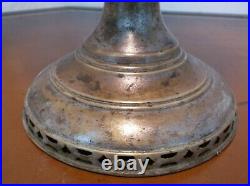 Vtg 1915-16 ALADDIN #6 Brass with Nickel Coat Lamp Chicago USA
