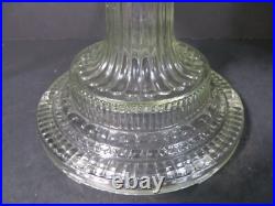 Vtg 1930's Aladdin #104 Clear Colonial Oil Lamp withElectric Burner & 10 Tripod