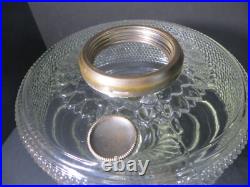 Vtg 1930's Aladdin #104 Clear Colonial Oil Lamp withElectric Burner & 10 Tripod