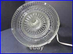 Vtg 1930's Aladdin #104 Clear Colonial Oil Lamp withElectric Burner & 10 Tripod