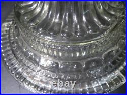 Vtg 1930's Aladdin #104 Clear Colonial Oil Lamp withElectric Burner & 10 Tripod Vtg 1930's Aladdin #104 Clear Colonial Oil Lamp withElectric Burner & 10 Tripod