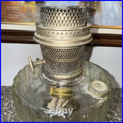 Vtg 1936 Aladdin B-103 Clear Corinthian Oil Lamp Original Model B Burner