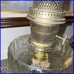 Vtg 1936 Aladdin B-103 Clear Corinthian Oil Lamp Original Model B Burner