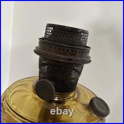 Vtg ALADDIN Deep B-55 Amber WASHINGTON DRAPE Oil Lamp Model B Burner