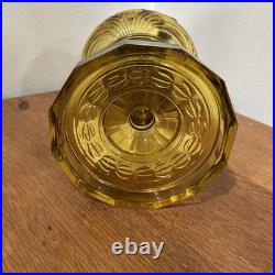 Vtg ALADDIN Deep B-55 Amber WASHINGTON DRAPE Oil Lamp Model B Burner