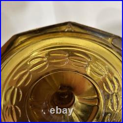 Vtg ALADDIN Deep B-55 Amber WASHINGTON DRAPE Oil Lamp Model B Burner
