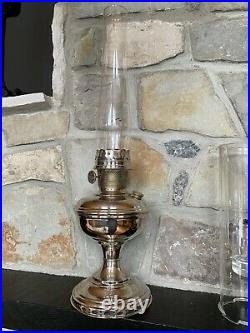 Vtg ALADDIN Kerosene Oil Table Lamp Model No. 11 Original Base Chimney Collector