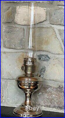Vtg ALADDIN Kerosene Oil Table Lamp Model No. 11 Original Base Chimney Collector