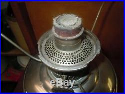 Vtg ALADDIN Oil LAMP Model 12 1928-1935 withOriginal Frosted ShadeNo Chimney
