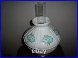 Vtg Aladdin Brass Oil Kerosene Lamp with Shade all pieces marked