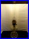 Vtg Aladdin Clear Washington Drape Oil Lamp, B Burner & Aladdin Chimney #q1