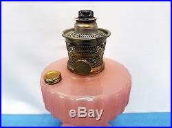 Vtg Aladdin Corinthian Model B Table Lamp Rose Moonstone B-116 1935-36 Pink Old