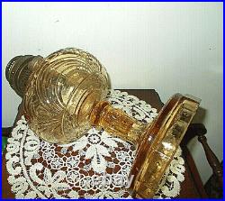 Vtg Aladdin Honey Washington Drape Oil/kerosene Lampnu-type Model B