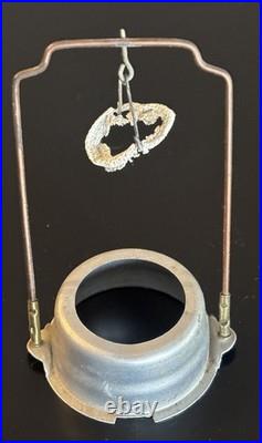 Vtg Aladdin Lincoln Drape Oil Lamp Pink Alacite Glass Nu Type Model B No Shade