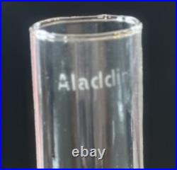 Vtg Aladdin Lincoln Drape Oil Lamp Pink Alacite Glass Nu Type Model B No Shade