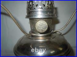 Vtg Aladdin Model 11 Oil/Kerosene Lamp with#501 Opal Shade-Electrified & Ready2Use