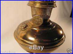 Vtg Aladdin No. 6 Brass Kerosene Oil Lamp for Parts or Restore