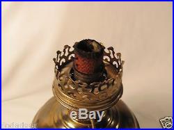 Vtg Aladdin No. 6 Brass Kerosene Oil Lamp for Parts or Restore