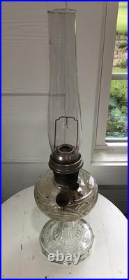 Vtg Aladdin Nu Type B Kerosene Lamp. Washington Drape /Original Aladdin Chimney