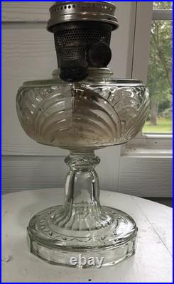Vtg Aladdin Nu Type B Kerosene Lamp. Washington Drape /Original Aladdin Chimney