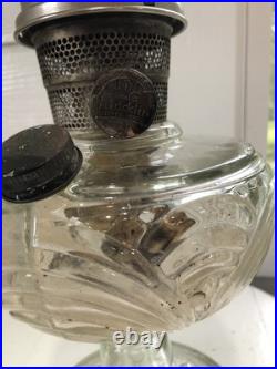 Vtg Aladdin Nu Type B Kerosene Lamp. Washington Drape /Original Aladdin Chimney
